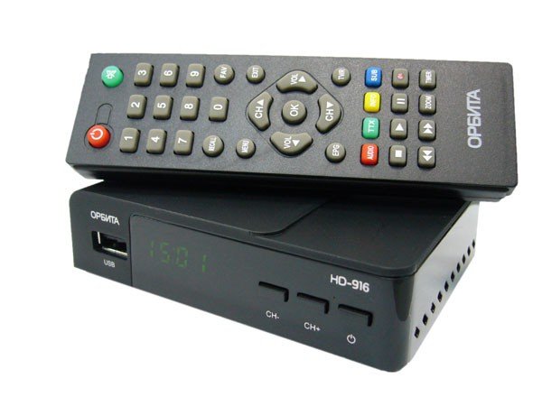 Цифровой ресивер тв приставка DVB-T2 Орбита HD916 +HD плеер 1080i 