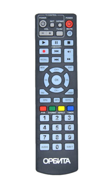 Пульт к цифровому ресиверу DVB-T2 Орбита 925 