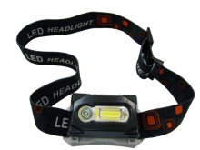Фонарик налобный на батарейках  SLSL2211 1 LED 1 COB