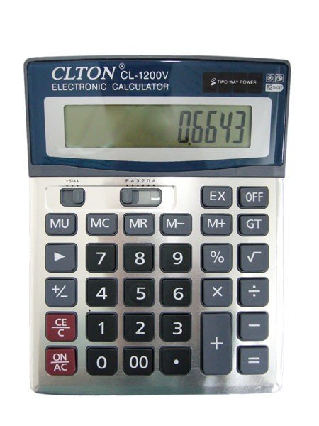 Настольный калькулятор 12 разрядный CLTON CL-1200V 