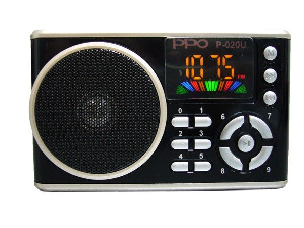 PPO P-020U fm радиоприемник с цифровым дисплеем 