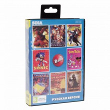 Картридж Сега 8 в 1  (SK-8001) SAMURAI/SPIDERMAN/TIN TOON/SECOND SAMURAI+..
