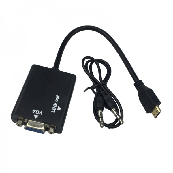 Переходник HDMI VGA со звуком (audio) 