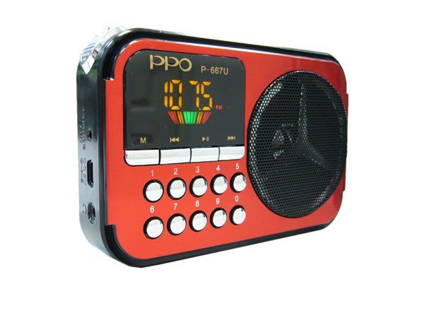 PPO P-667U fm радиоприемник с цифровым дисплеем 
