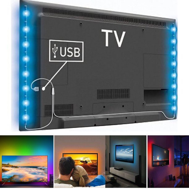 Светодиодная LED лента 5050 RGB  0,5 м, USB, ПДУ, IP65 