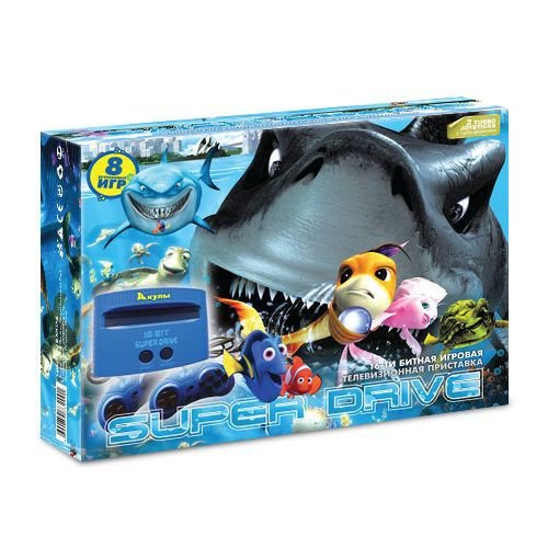 Приставка Sega Super Drive Акула (8 игр) 
