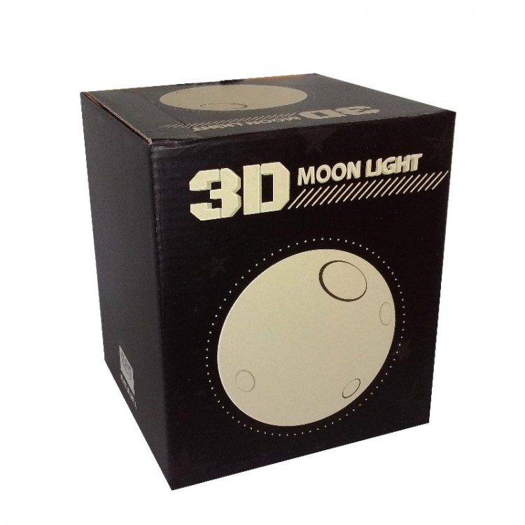 3d светильник ночник луна шар 12 см 9 цветов 