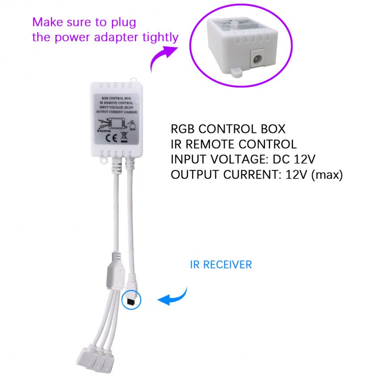 Набор светодиодная LED лента 2835 RGB 3*5 м блок питания и пульт 