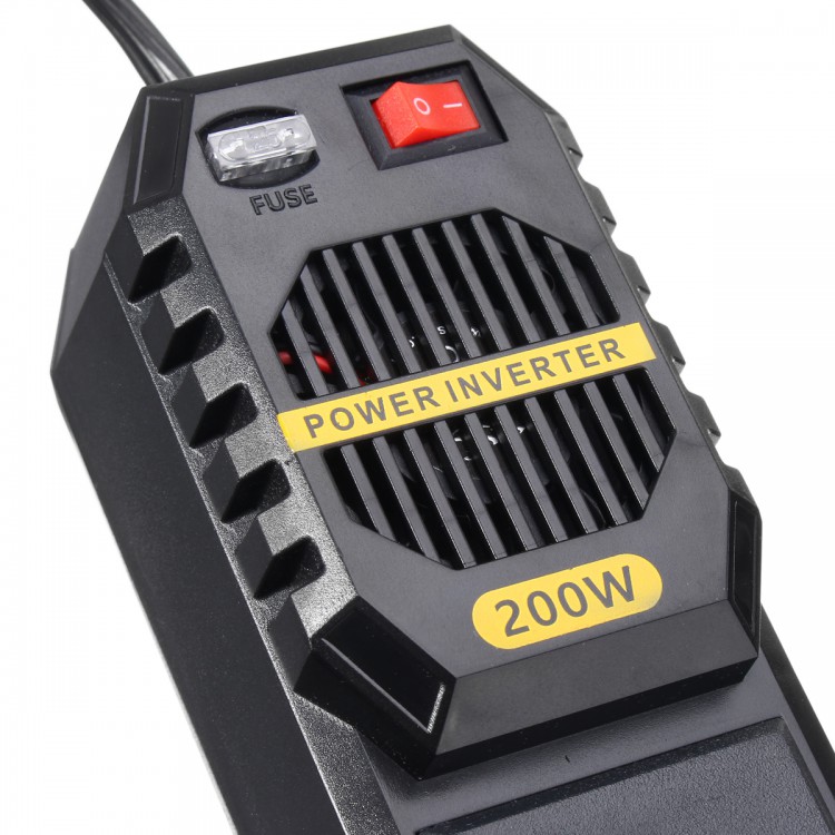 Автомобильный инвертор ANYSMART TS-CAU42 (220В/200Вт) 