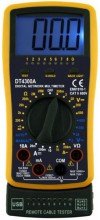 Цифровой мультиметр DT 4300A со звуковой прозвонкой, фонариком и противоударным корпусом