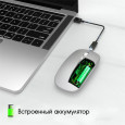 Беспроводная блютуз мышь 2в1 для ПК и телефонов, планшетов на андроид мышка bluetooth android серая 