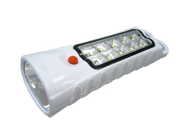 Фонарь ручной аккумуляторный SLSLDJ2167A 1+10 LED светододов 