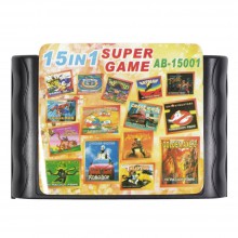 Картридж Сега 15 в 1 (AB-15001) SONIC/TINY TOON/SPIDER-MAN/TAZ MANIA+..