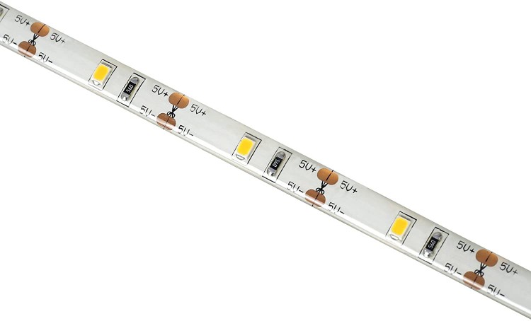 Светодиодная LED лента 2835 желтая 3 м, USB, датчик движения, IP65 