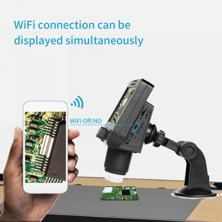 Электронный цифровой  микроскоп Wi Fi 1000X 