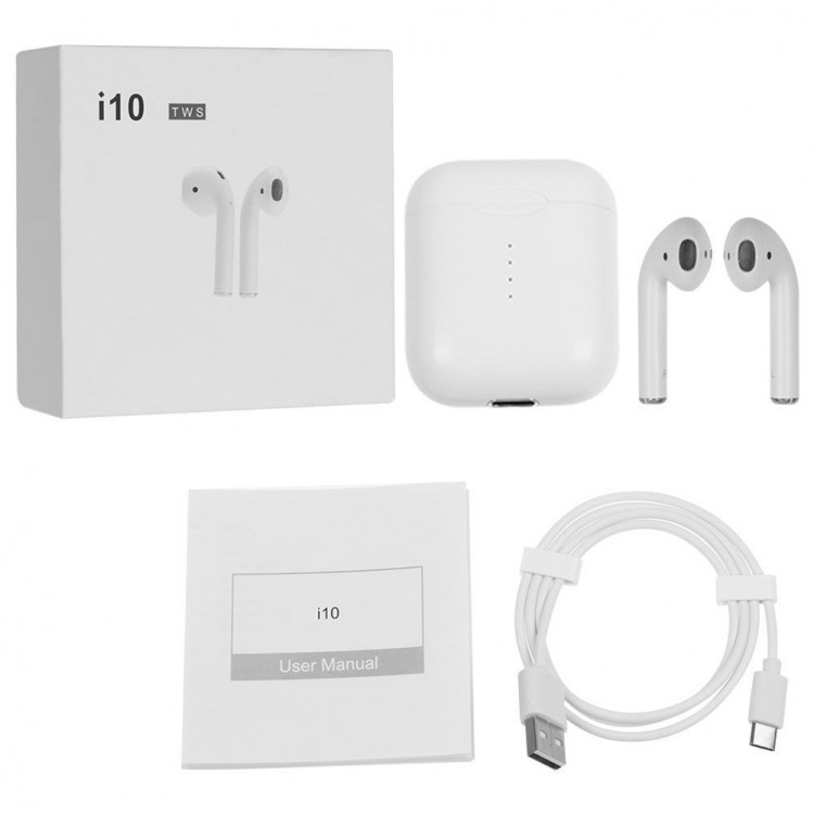 Беспроводные bluetooth наушники i10 TWS 