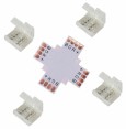 Коннектор для LED ленты RGB (X-образный) У 