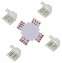 Коннектор для LED ленты RGB (X-образный) У