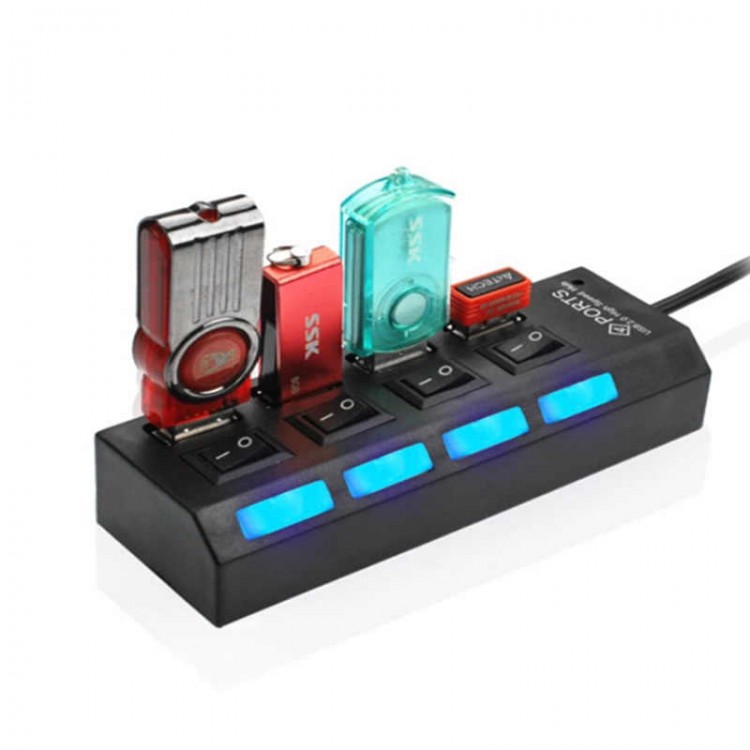 USB hub (хаб) разветвитель-концентратор на 4 юсб порта hi speed 480 mbps 