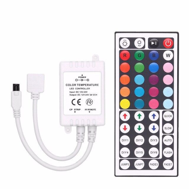 Набор светодиодная LED лента 5050 RGB 5 м блок питания и пульт, IP65 