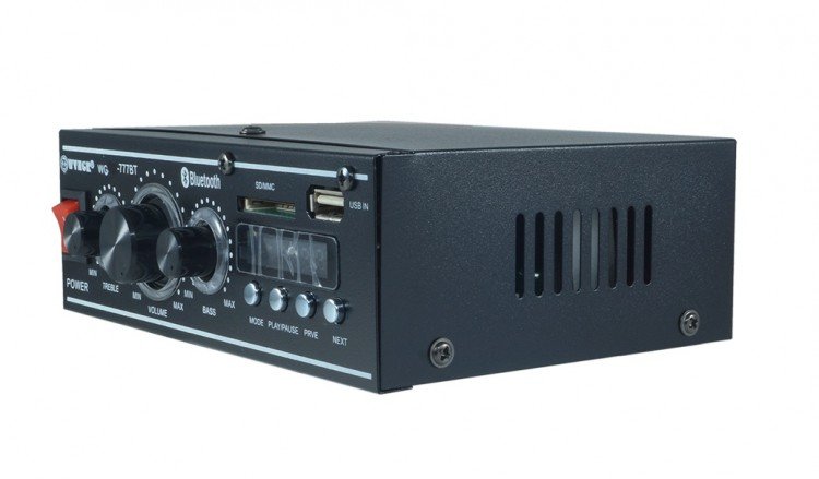 Мини аудио усилитель USB, FM, SD WR777BT c с блютуз 