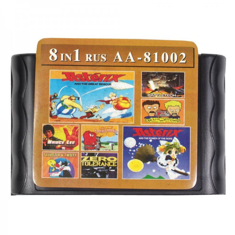 Картридж Sega 8 в 1  (AA-81002)  /BATTLE TECH/BEAVIS/ZERO TOLERANCE+.. 