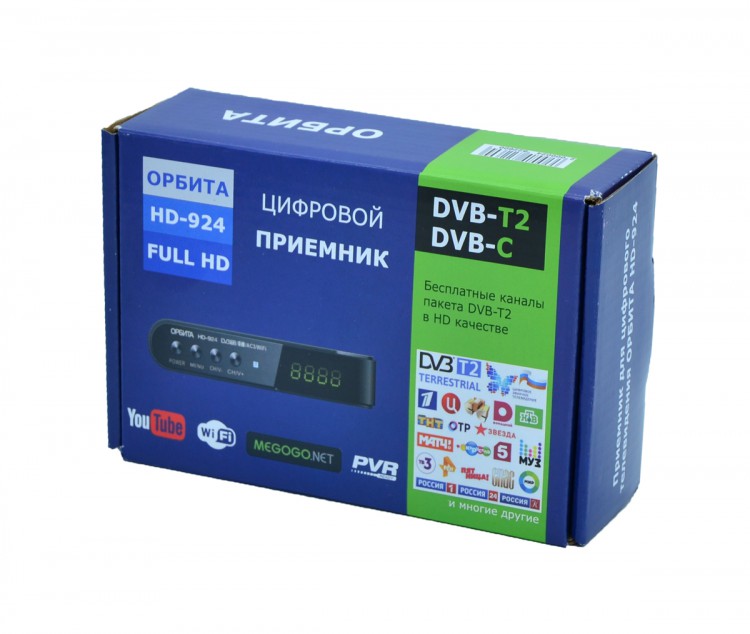 Цифровая тв приставка Орбита 924 DVB T2 ресивер 