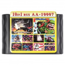 Картридж Sega 10 в 1  (AA-10007)  BATTLE TECH/CANNON FOD/TOM & JERRY/X-MEN+