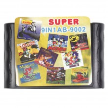 Картридж Sega 9 в 1 (AB-9002)  SQUIRREL KING/ TALE SPIN/ SONIC 2/ MERMAID/GOOFY'S+..
