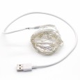Светодиодная LED лента 0805 желтая 5 м, USB, IP65 