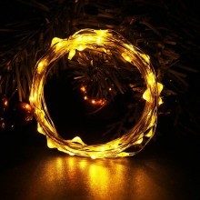 Светодиодная LED лента 0805 желтая 5 м, USB, IP65