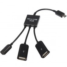Micro USB OTG концентратор хаб (HUB) ORHB104