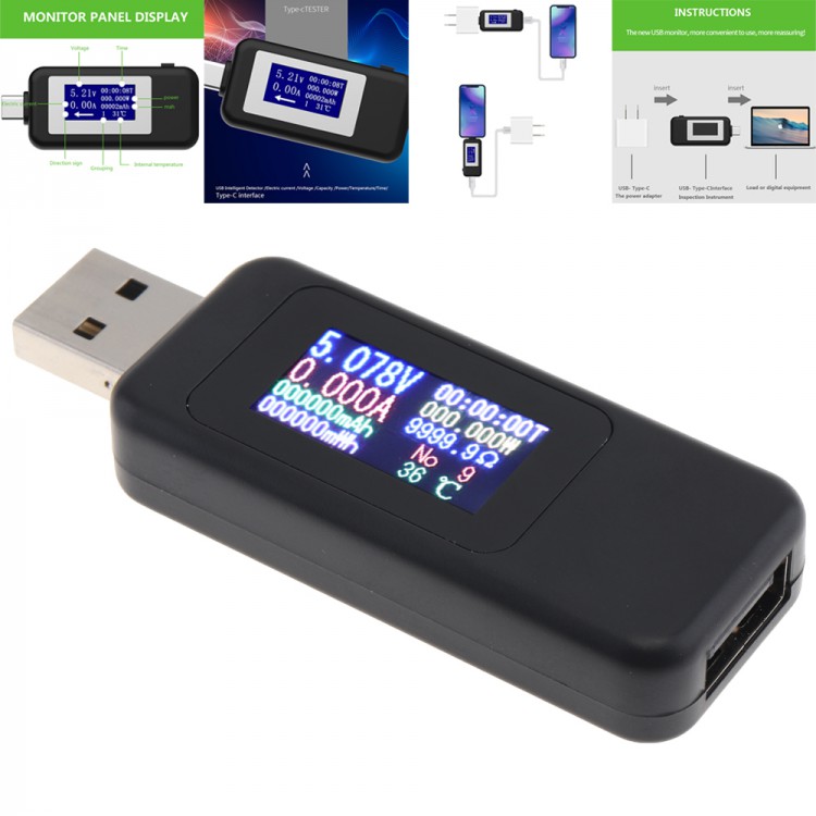 USB тестер KEWEISI KWS-MX18 