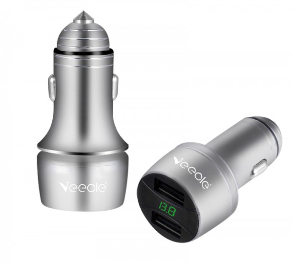 ЗУ в прикуриватель на 2 гнезда USB VEECLE KY-C03 