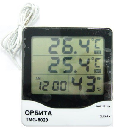 Электронный цифровой термометр гигрометр ORTMG8020 