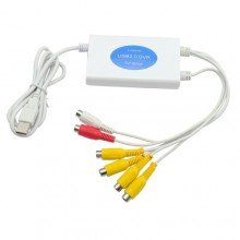 USB Адаптер карта видеозахвата  Easycap 4 видеоканала