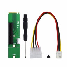 Переходник M2 PCI-E питание Molex
