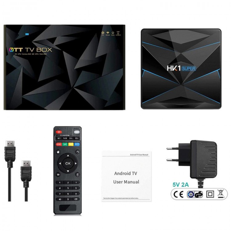 Смарт тв приставка HK1 SUPER Android Smart Tv Box 2/16 
