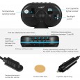 Автомобильные часы с подсветкой, вольтметром и термометром VST 7009V 
