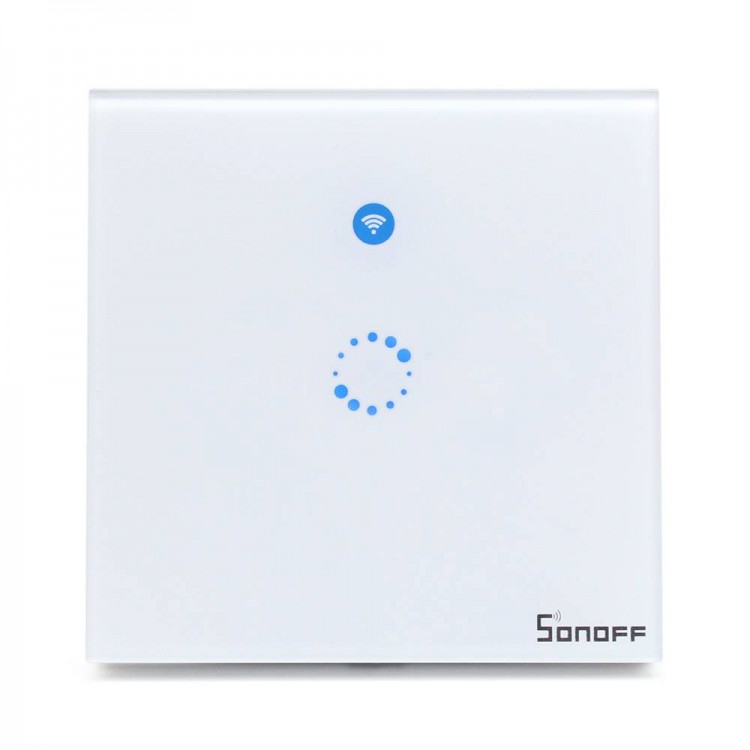 Умный WiFi выключатель  Sonoff T1 1 кнопочный 