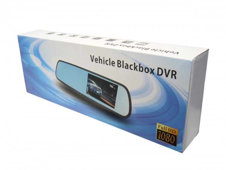 Зеркало видеорегистратор с камерой заднего вида Vehicle Blackbox 