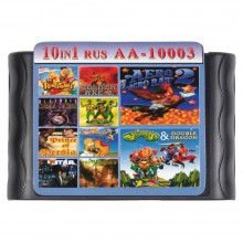Картридж Sega 10 в 1 (AA-10003)  FLINTSTONES /GOLDEN AXE 3 /PRINCE OF +..