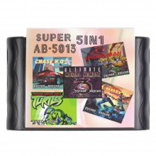 Картридж Сега 5 в 1 (AB-5013)  MORTAL KOMBAT 3/CONTRA/TMHT /SPIDER-MAN+..