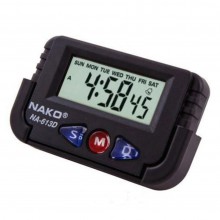 Часы автомобильные NAKO 613D с будильником
