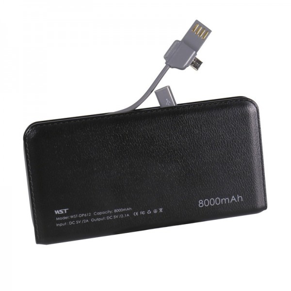 Внешний аккумулятор Power Bank WST DP612 8000 мАч 
