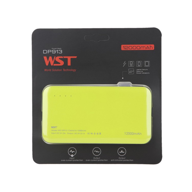 Портативный аккумулятор WST DP913 12000 мАч 