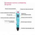 3D ручка 3D Pen 2 Помощник  Желтая 
