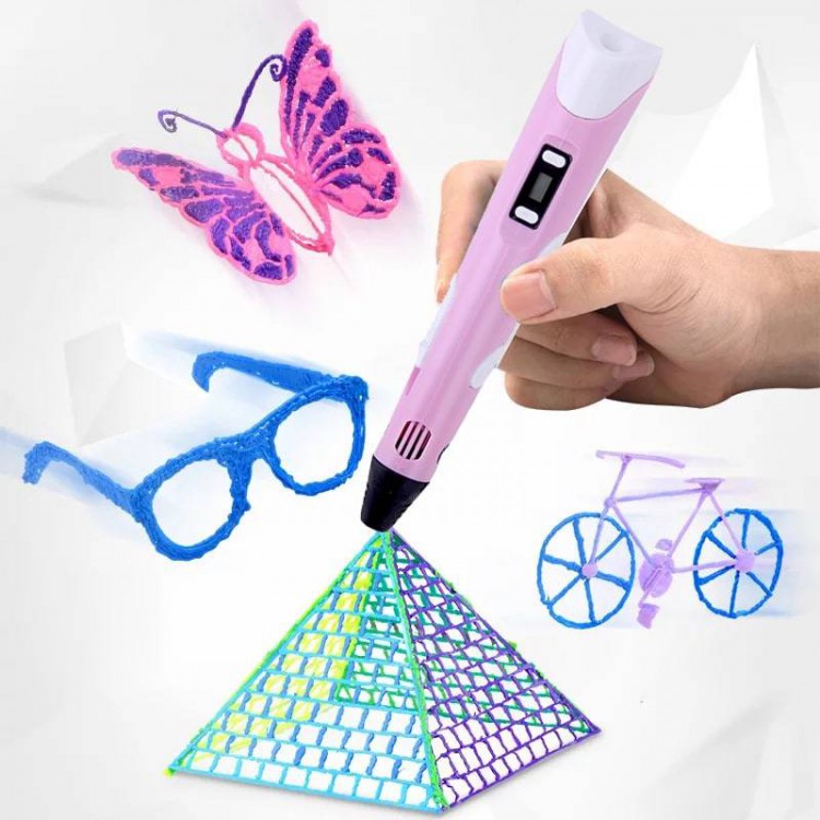 3D ручка 3D Pen 2 Помощник Розовая 