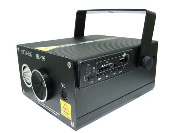 Лазерная светомузыка с  MP3 Спирали OGHL26 