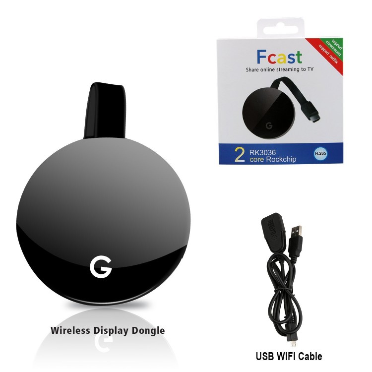 WiFi  HDMI адаптер медиа стример для телевизора FCAST T12 